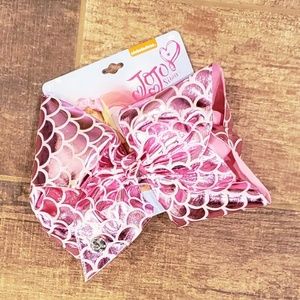 JoJo Siwa 8" Bow, Pink Mermaid Print, NWT